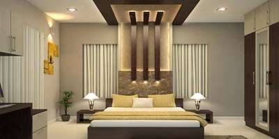 Ceiling, Furniture, Lighting, Storage, Bedroom Designs by Civil Engineer Jithu bhayyaa, Kozhikode | Kolo
