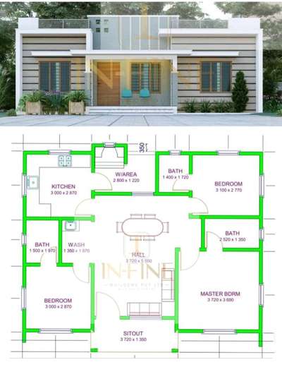 Exterior, Plans Designs by Service Provider Deepa shivadas, Ernakulam | Kolo
