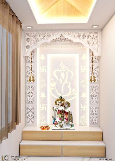 Prayer Room, Lighting Designs by Contractor Furkaan Saifi, Gurugram | Kolo