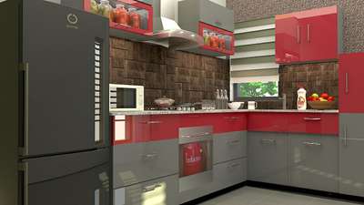 Kitchen, Storage Designs by Interior Designer Bibin Thomas VT, Alappuzha | Kolo