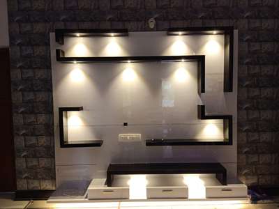 Lighting, Living, Storage Designs by Carpenter Vishnu vforu, Alappuzha | Kolo