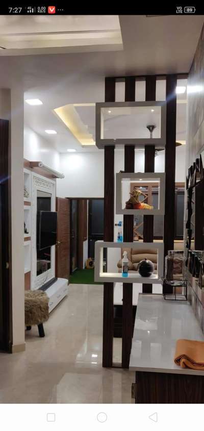 Living, Storage, Lighting, Ceiling, Flooring Designs by Contractor Aslam saifi, Gautam Buddh Nagar | Kolo