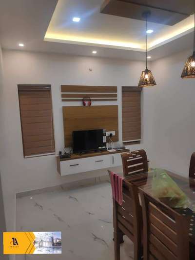 Ceiling, Lighting, Living, Storage Designs by Interior Designer INTARC  Builders, Thiruvananthapuram | Kolo