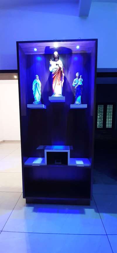 Lighting, Prayer Room, Storage Designs by Civil Engineer Lenil kumar shaiju, Alappuzha | Kolo