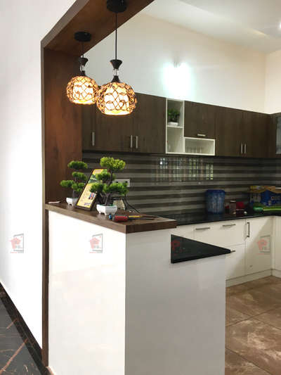 Kitchen, Lighting, Storage Designs by Contractor Faris P A, Thrissur | Kolo