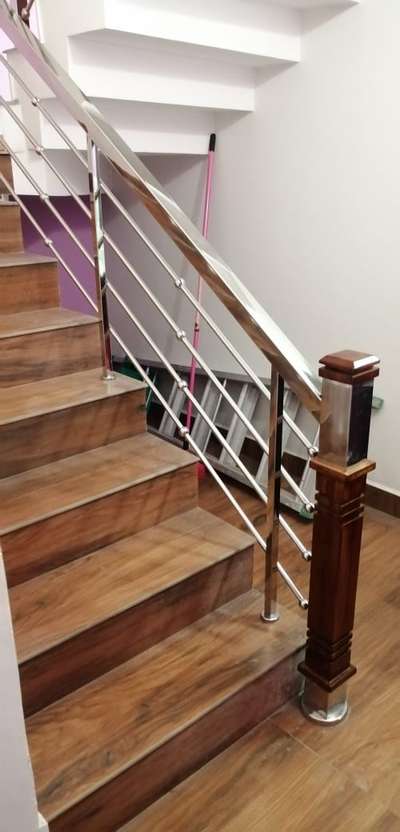 Staircase Designs by Fabrication & Welding KVS STEEL, Palakkad | Kolo