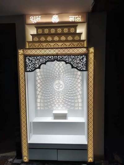 Lighting, Prayer Room, Storage Designs by Carpenter DHANESH DHANU, Palakkad | Kolo