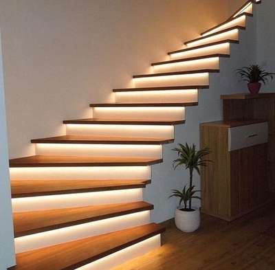Staircase, Lighting Designs by Electric Works Rajput electricals, Indore | Kolo