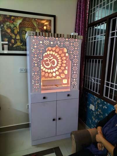 Prayer Room, Storage Designs by Carpenter Ashok Jangid, Jaipur | Kolo