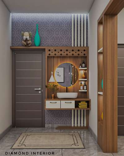 Door, Dining, Home Decor, Storage, Flooring Designs by Interior Designer Rahulmitza Mitza, Kannur | Kolo