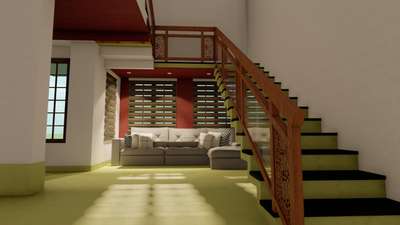 Staircase, Furniture, Living Designs by Architect Anhas Nadakkavil, Malappuram | Kolo