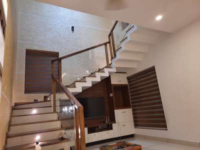Staircase, Wall Designs by Interior Designer Artizan interiors, Kottayam | Kolo