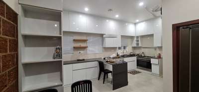 Kitchen, Lighting, Storage Designs by Interior Designer Sabid Sachu, Kozhikode | Kolo