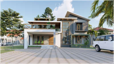 Exterior Designs by Civil Engineer aromal prakash, Thrissur | Kolo