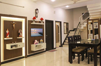 Living, Storage Designs by Interior Designer Vishnu Babu, Kottayam | Kolo