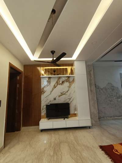 Ceiling, Flooring, Lighting, Living, Storage Designs by Interior Designer sugandh Rajput, Delhi | Kolo