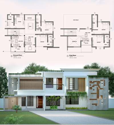 Exterior, Plans Designs by Architect Aleena Mariyam , Kottayam | Kolo