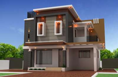 Exterior, Lighting Designs by Civil Engineer Naju Mudheen, Palakkad | Kolo