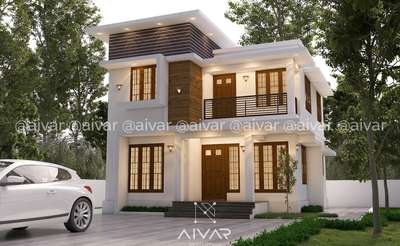 Exterior, Lighting Designs by Architect AIVAR DEVELOPERS, Malappuram | Kolo