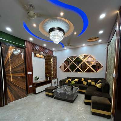 Ceiling, Furniture, Lighting, Living, Storage, Table Designs by Architect de la casa  interior, Noida | Kolo