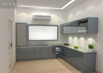 Kitchen, Lighting, Storage Designs by Contractor Anand  raj, Alappuzha | Kolo