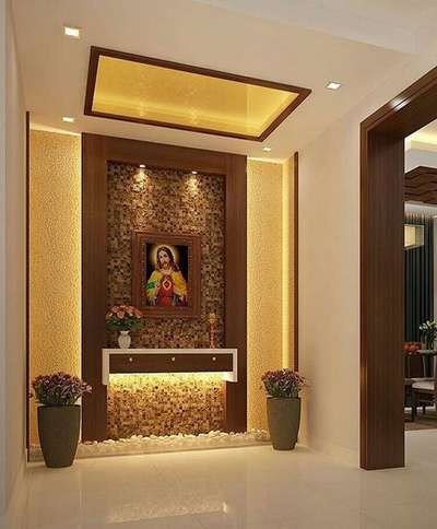 Prayer Room, Lighting, Storage Designs by Carpenter sunil cv cv, Alappuzha | Kolo