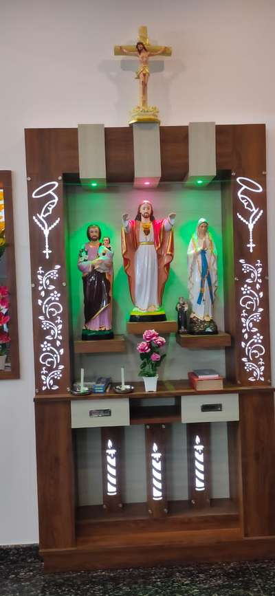 Lighting, Prayer Room, Storage, Home Decor Designs by Building Supplies Tonykd Tonykd, Wayanad | Kolo