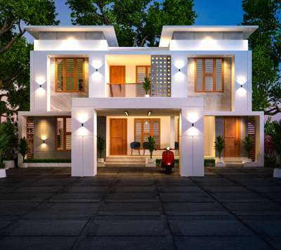 Exterior, Lighting Designs by Civil Engineer Er  Kambalakkad , Wayanad | Kolo