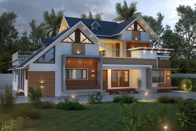 Exterior, Lighting Designs by Civil Engineer SABINDAS THANDENGATTIL, Wayanad | Kolo