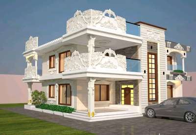 Exterior Designs by Civil Engineer Er Pramod Vishwakarma, Indore | Kolo