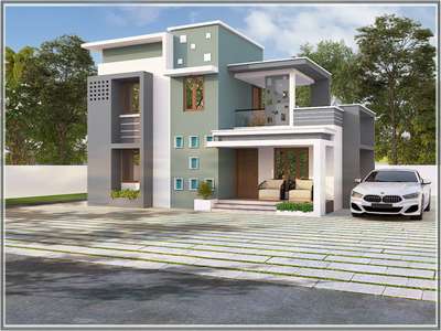 Exterior Designs by Contractor Shinas T, Kollam | Kolo