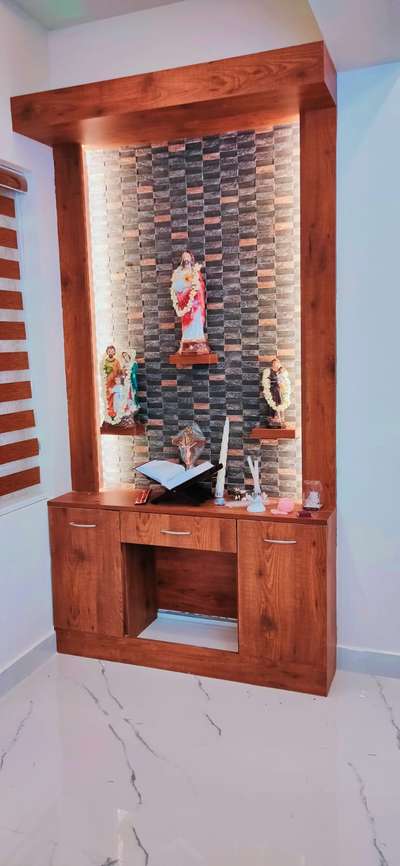 Prayer Room, Storage Designs by Carpenter jose  seban , Alappuzha | Kolo