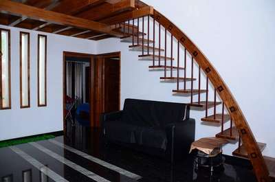 Staircase, Living Designs by Carpenter Anandan DR, Malappuram | Kolo
