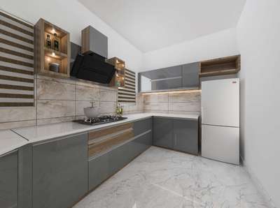 Kitchen, Storage Designs by Architect Niju George, Alappuzha | Kolo