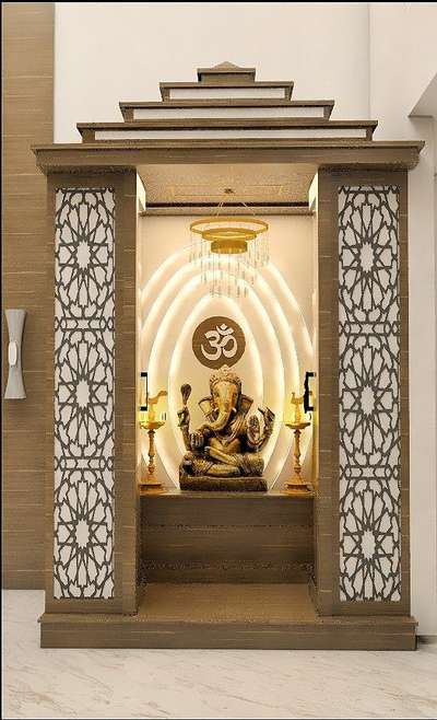 Prayer Room, Storage Designs by Architect Purushottam Saini, Jaipur | Kolo