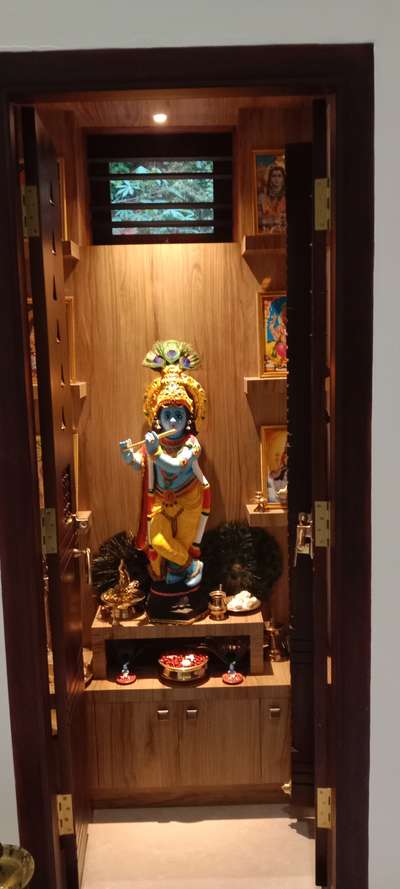 Lighting, Prayer Room, Storage Designs by Architect Dzyn Earth Architecture Mavoor, Kozhikode | Kolo