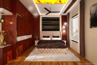 Furniture, Lighting, Bedroom, Storage Designs by Interior Designer Rishabh Kumawat, Jaipur | Kolo