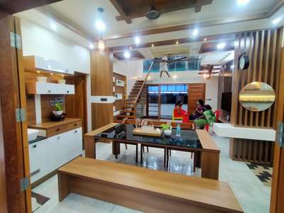 Ceiling, Lighting, Table Designs by Civil Engineer Anandthambu Anandthambu, Kollam | Kolo