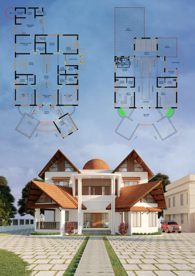 Exterior Designs by Civil Engineer kenz Architects , Kannur | Kolo