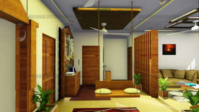 Living, Ceiling, Furniture Designs by Architect neena  Manuel, Kottayam | Kolo
