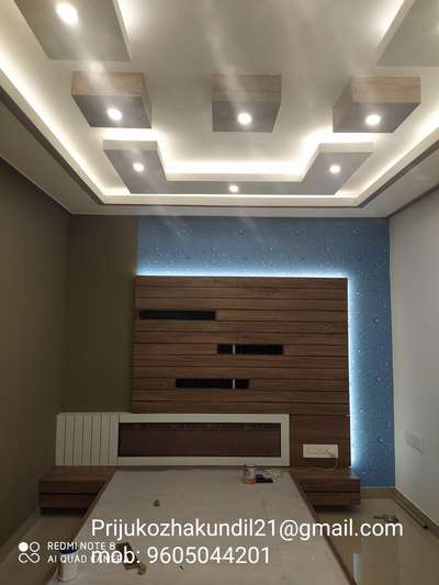 Ceiling, Furniture, Storage, Bedroom, Wall Designs by Electric Works Priju Kozhakundil, Kasaragod | Kolo