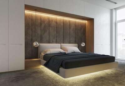 Bedroom, Furniture, Storage, Lighting, Wall Designs by Carpenter Babloo saifi, Ghaziabad | Kolo