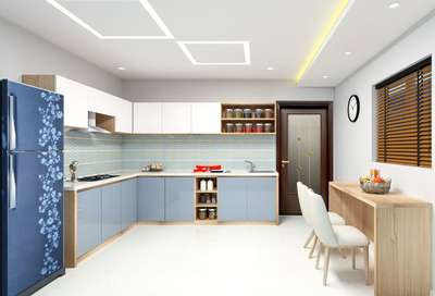 Ceiling, Kitchen, Storage Designs by Interior Designer vibin Tm, Thrissur | Kolo