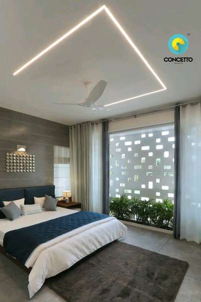 Furniture, Lighting, Ceiling, Bedroom Designs by Architect Concetto Design Co, Malappuram | Kolo