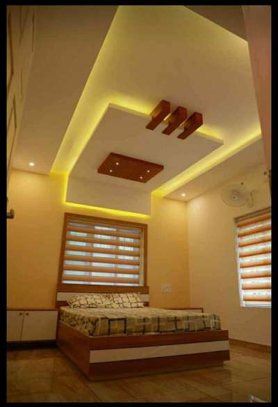 Bedroom, Window, Ceiling, Lighting Designs by Interior Designer Refeek Refeek, Palakkad | Kolo
