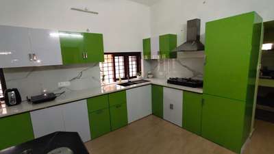 Kitchen, Storage, Window Designs by Interior Designer I scale Interiors, Alappuzha | Kolo