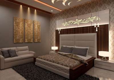 Bedroom, Furniture, Lighting, Storage, Wall Designs by Architect Jagan Chaudhary, Ghaziabad | Kolo