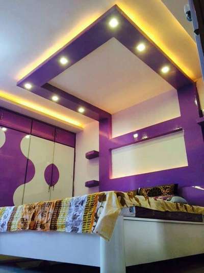 Ceiling, Lighting, Furniture, Storage, Bedroom Designs by Interior Designer qadir shameem, Ghaziabad | Kolo