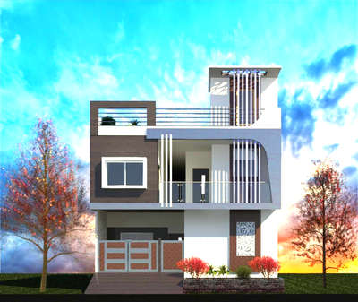 Exterior Designs by Civil Engineer Tushar Malviya , Ujjain | Kolo