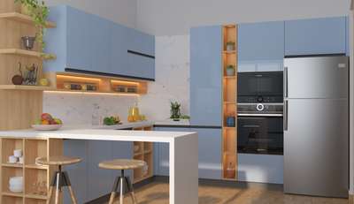 Kitchen, Lighting, Storage Designs by 3D & CAD Vibin wilson, Thrissur | Kolo